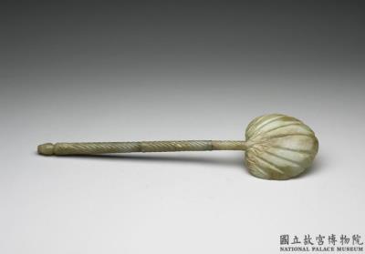 图片[2]-Jade long-handled spoon, Mughal Empire-China Archive